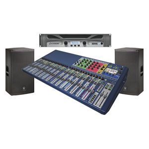 Soundcraft Expression 3 Package Inkcludes Soudcraft Expression 3 32 channel digital mixer Crown XTI1002 1400 watts (mono) at 4 ohms in bridged mode (2) Electro Voice ELX 115 15″ 2 Way Passive Speaker