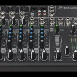 The Mackie 802VLZ4 8-Channel Ultra-Compact Mixer features Onyx microphone preamps in a desk-friendly, ultra-compact design, suitable for professional applications with a lower input need. From every input to every output, the mixer is designed to provide the highest headroom and lowest noise possible for maximum signal integrity.