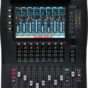 The foundation of the Peavey Aureus 28 digital mixer is professional quality audio in an easy to use package. The 10″ multi-touch display allows users to access almost any control with just a couple of taps. Fifty-nine dedicated controls allow access to most critical functions with a single touch, making the Aureus the easiest to use digital mixer to date. No fumbling through endless menus – just touch the feature you want to access and adjust.
