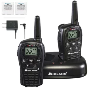 The Midland LXT-500-VP3 is a compact, easy to use two way radio that's great for family outings.