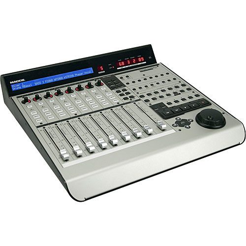 The Mackie MCU Pro is a 9-fader (eight channels plus one master) USB/MIDI control surface that provides mixing, editing, automation, and navigational control for any supported digital audio workstation. It supports Mackie Control, HUI, and Logic Control modes to allow it to communicate with various software applications. Connect the MCU Pro to your computer via USB or MIDI.