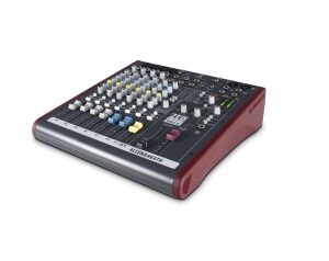 The Allen & Heath ZED60-10FX is a small, 6-channel mixer that packs an incredible amount of connectivity along with built-in digital effects. It’s a great companion for live mixing, live recording, and multitracking over USB.