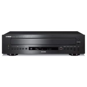 Enjoy hours of high fidelity audio with the Yamaha CD-C600 5-Disc CD Changer. This CD changer can play your collection of CD and CD-R/RW discs, as well as MP3 and WMA files from a disc or USB memory. CD Text display allows you to see the CD title, artist name, and track title from compatible media so you know what’s currently playing. With PlayXchange, you can open the disc tray while playing to load additional discs without interrupting your music. A high-performance DAC allows for high conversion precision with low noise to ensure high quality reproduction for even the most discerning audiophiles.