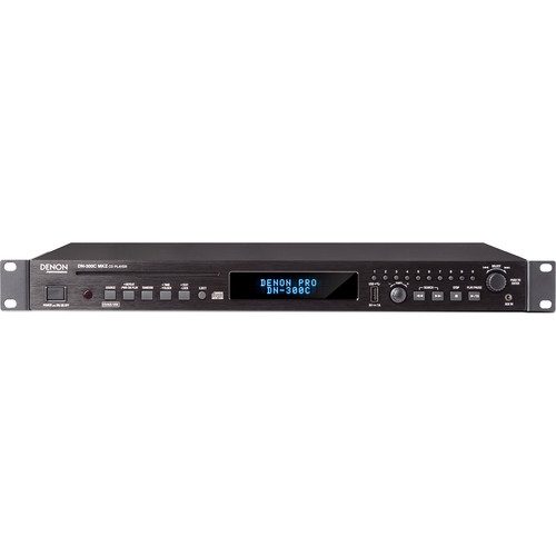 The Denon DN-300CMKII is a single-rack, high-performance CD player with a convenient front-panel port for playing material from a USB drive, and an 1/8″ stereo input for connecting external sources such as a smartphone, tablet, or other media player. The unit is well suited for retail shops, fitness studios, hotel/conference applications, and educational institutions. The ±15% tempo control allows you to speed up or slow down audio, which is especially useful for schools or fitness centers.