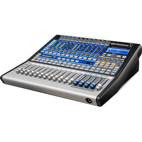 The PreSonus StudioLive 16.0.2 USB Performance & Recording Digital Mixer is a compact yet powerful digital mixer with an 18 x 16 USB interface for direct recording with Mac- or Windows-based DAW software. Its compact frame features 16 inputs—including 8 mono mic/line balanced inputs and 4 stereo line input channels—all fitted with 60mm precision faders. All mono input channels feature PreSonus’ high-headroom, Class-A XMAX mic preamplifiers for maximum gain, a low noise floor, and detailed audio quality.